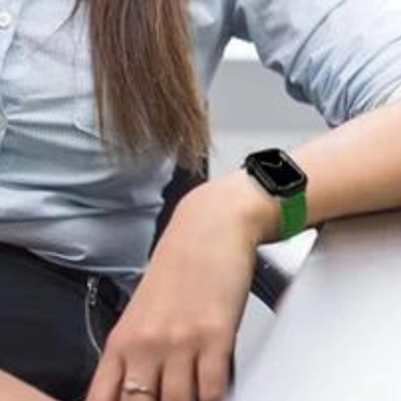 NEW Green Leather Apple Watch Band main image 2
